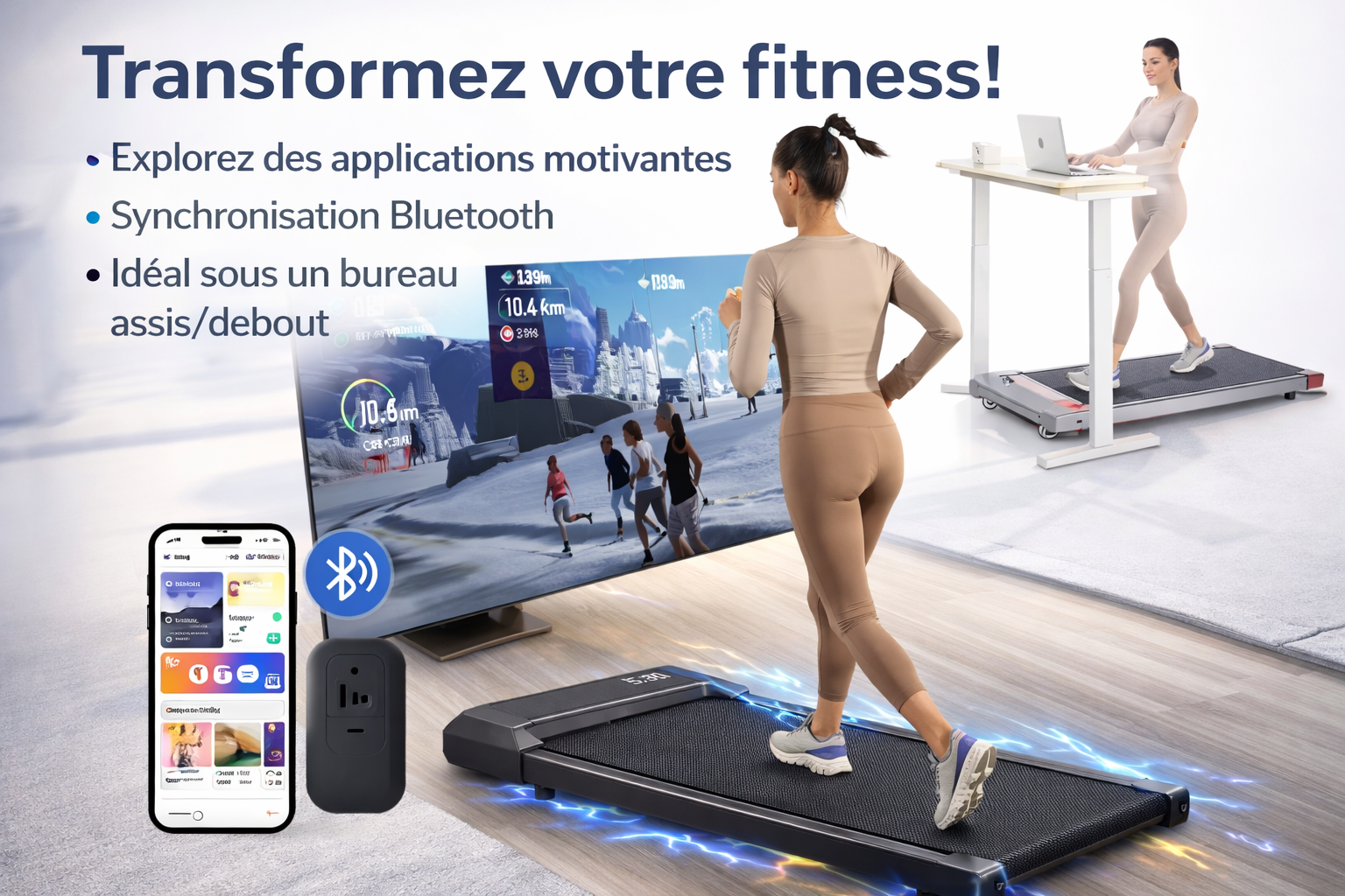 Tapis de marche compact